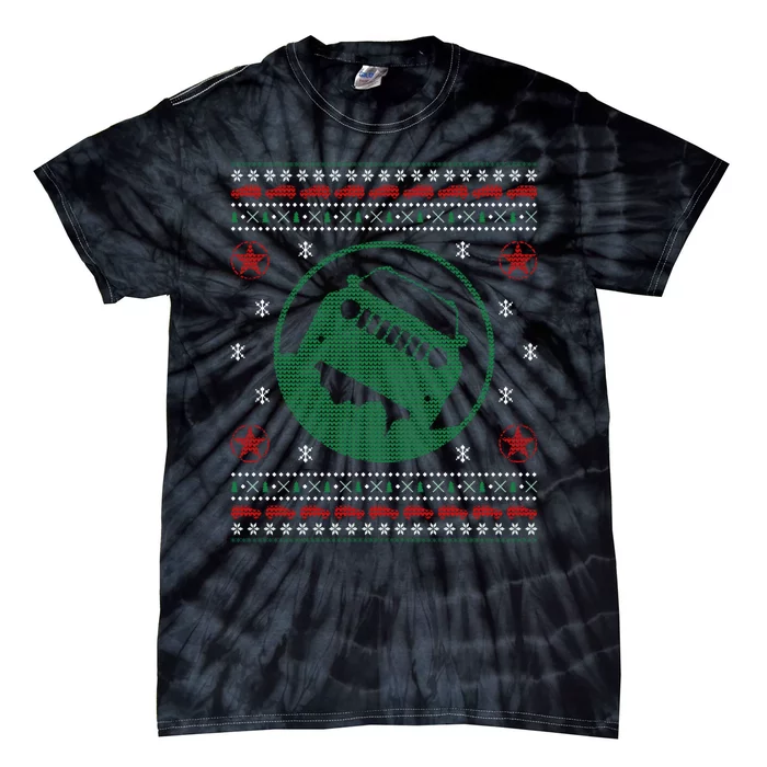 Offroad Vehicle Ugly Christmas Sweater Outdoor Tie-Dye T-Shirt