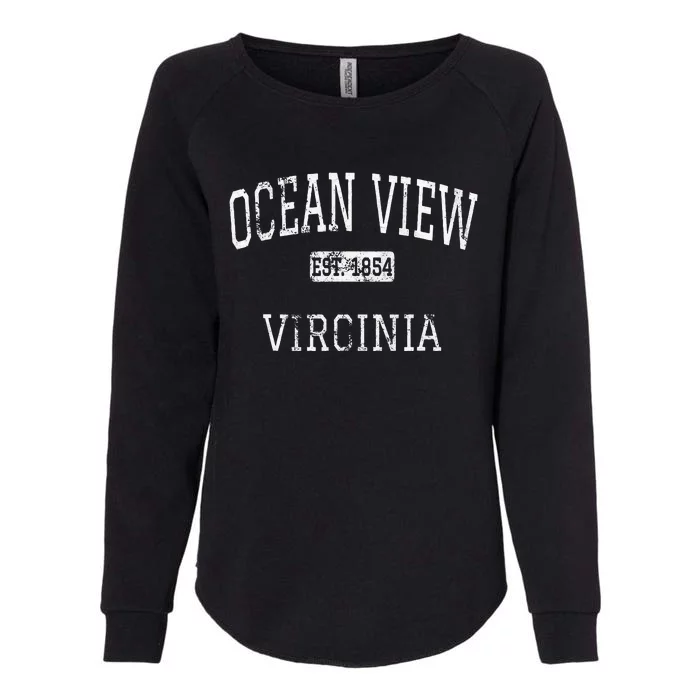 Ocean View Virginia VA Vintage Womens California Wash Sweatshirt