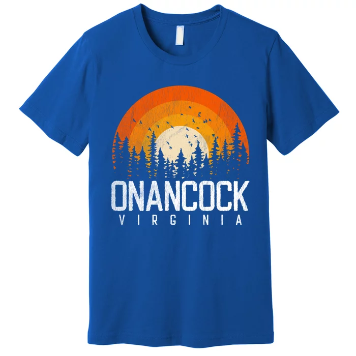 Onancock Virginia Va Gift Vintage 70s 80s 90s Retro Gift Premium T-Shirt