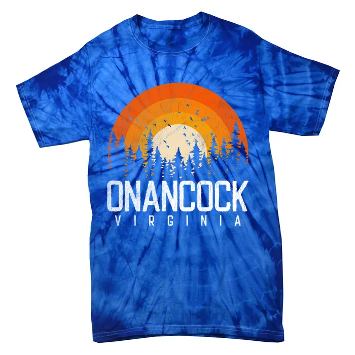 Onancock Virginia Va Gift Vintage 70s 80s 90s Retro Gift Tie-Dye T-Shirt