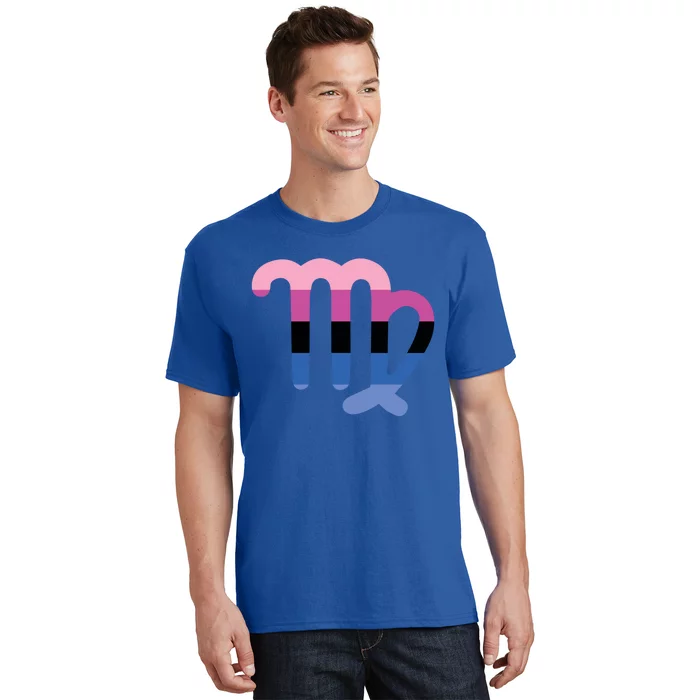 Omnisexual Virgo Zodiac Sign Omnisexual Pride Flag Funny Gift T-Shirt