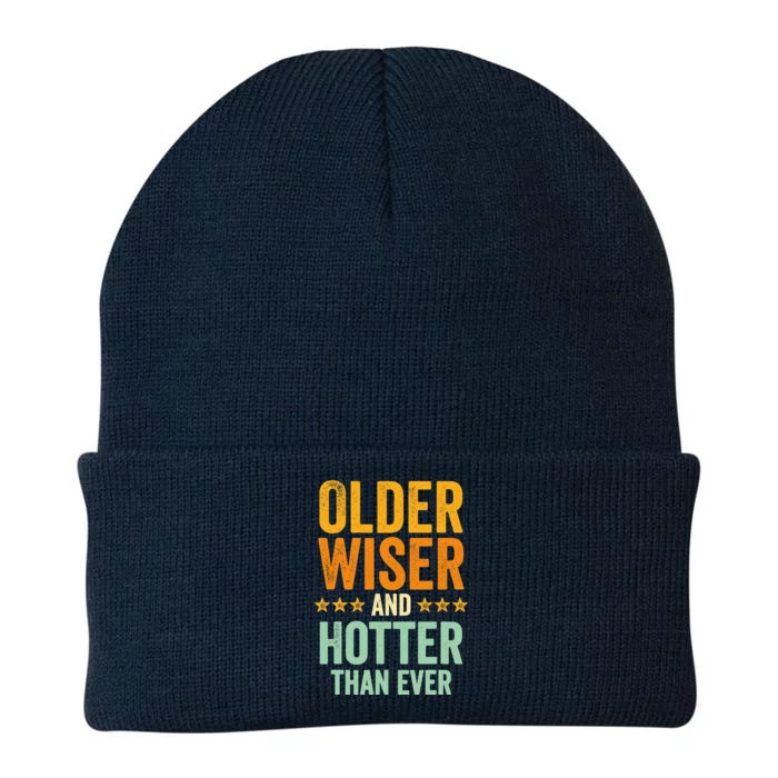 Older, Wiser And Hotter Than Ever, Funny, Jokes, Sarcastic Knit Cap Winter Beanie