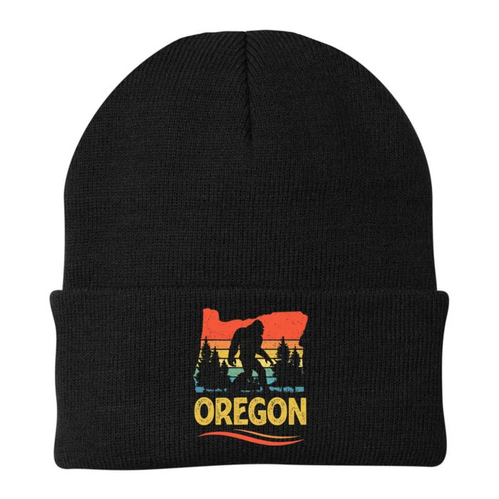 Oregon With A Bigfoot Knit Cap Winter Beanie