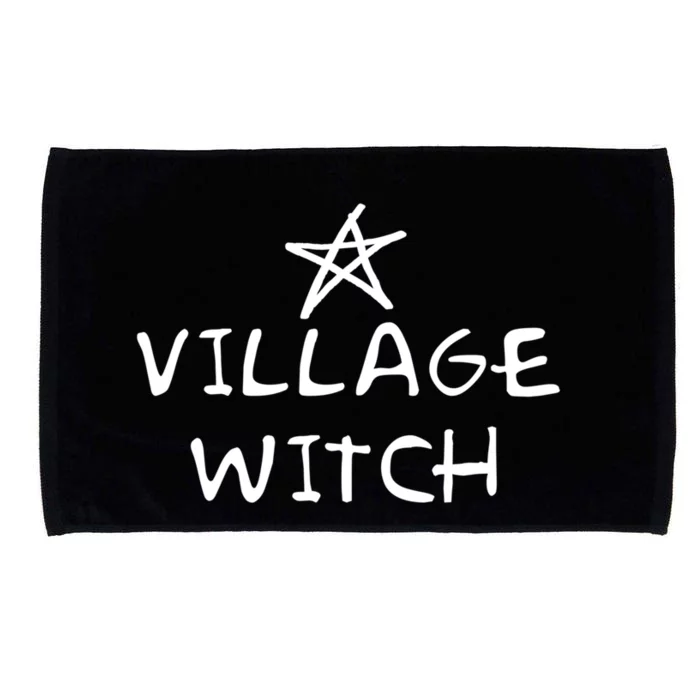 Occult Wicca And Pagan Witchcraft Wiccan Village Witch Cool Gift Microfiber Hand Towel