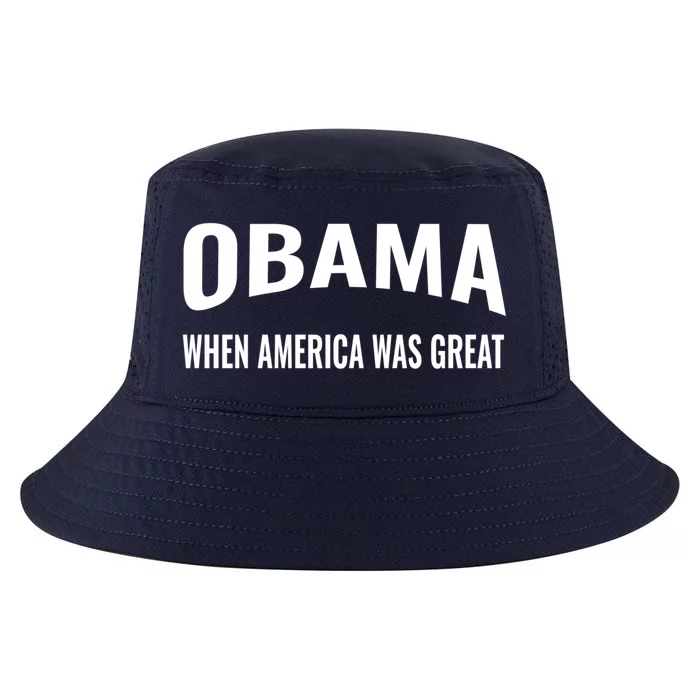 Obama When America Was Great Antitrump Gift Cool Comfort Performance Bucket Hat