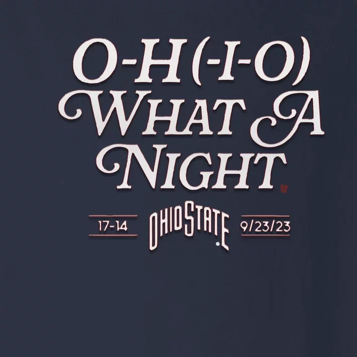 OHIO What A Night Toddler Long Sleeve Shirt