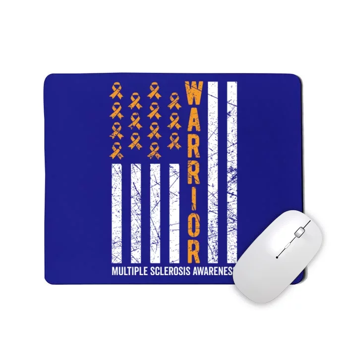 Orange Warrior And Multiple Sclerosis Awareness Gift Mousepad