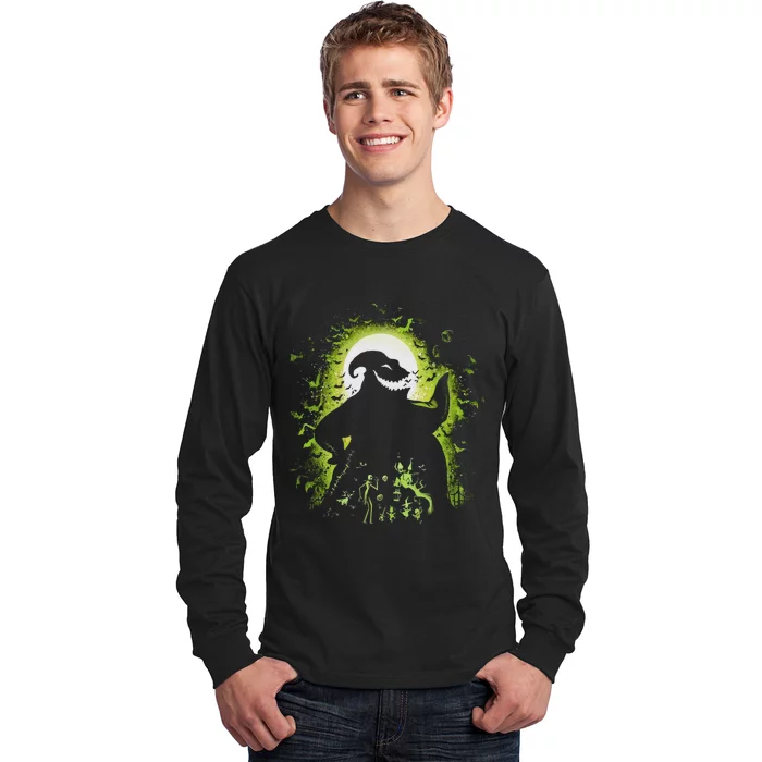 Oogie With Boogie Portrait Jack And Sally Halloween Long Sleeve Shirt