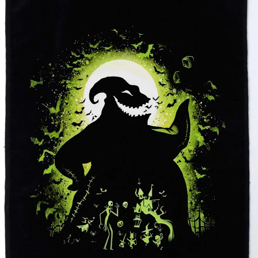 Oogie With Boogie Portrait Jack And Sally Halloween Platinum Collection Golf Towel