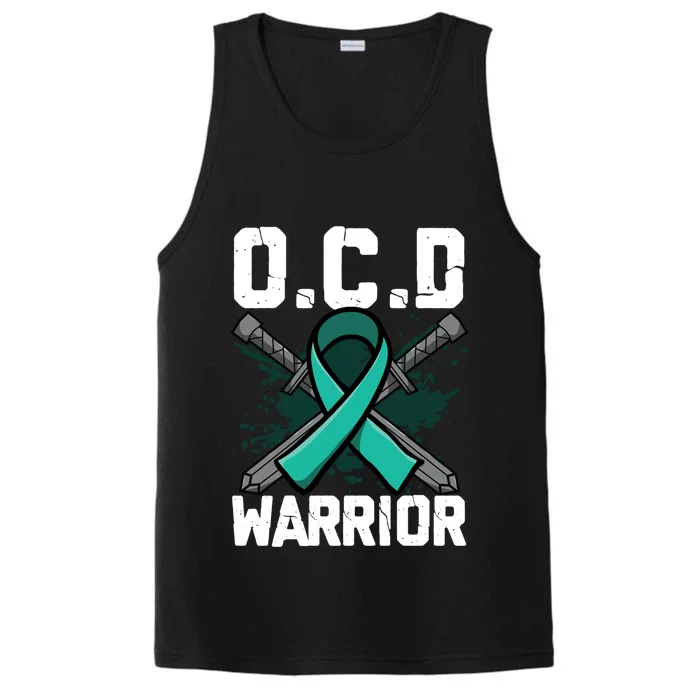 Ocd Warrior Cool Gift Ocd Awareness Gift Performance Tank