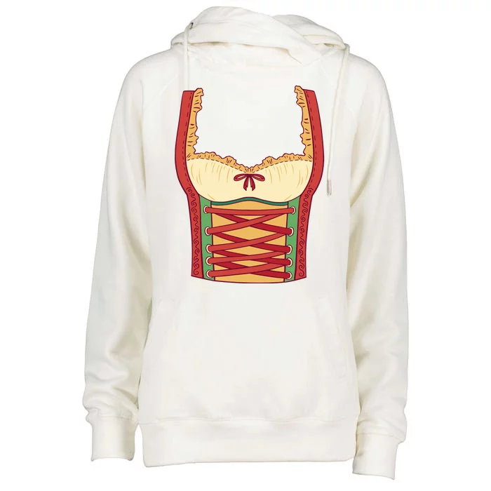 Oktoberfest Woman Costume Womens Funnel Neck Pullover Hood