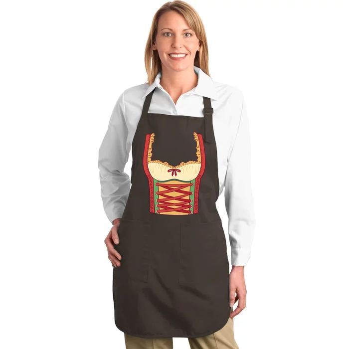 Oktoberfest Woman Costume Full-Length Apron With Pocket