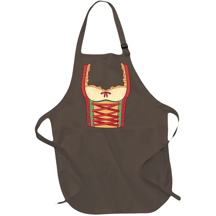 Oktoberfest Woman Costume Full-Length Apron With Pocket