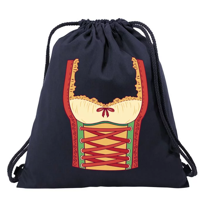 Oktoberfest Woman Costume Drawstring Bag