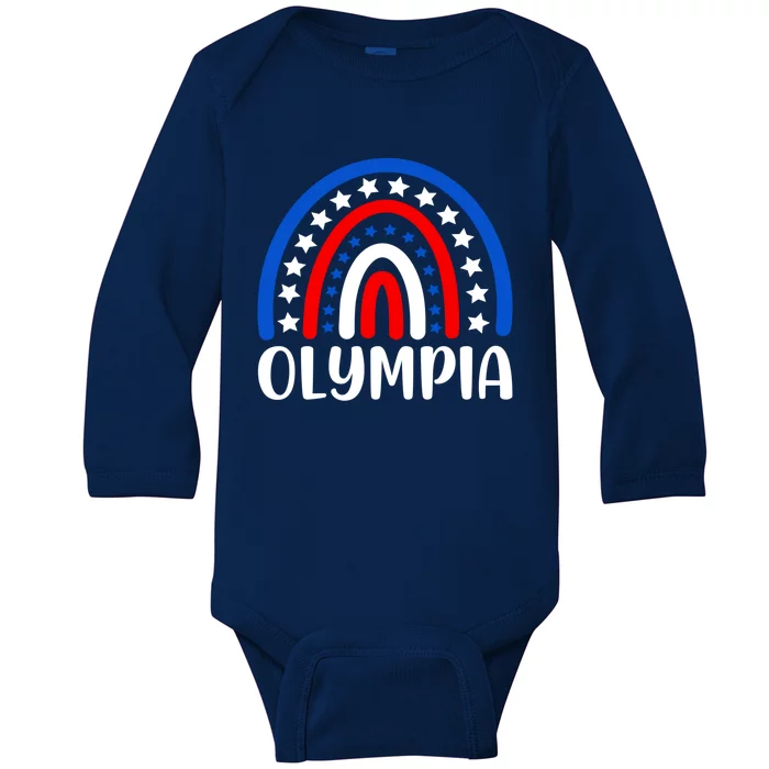 Olympia Washington Cool Gift I Love Olympia Usa Gift Baby Long Sleeve Bodysuit