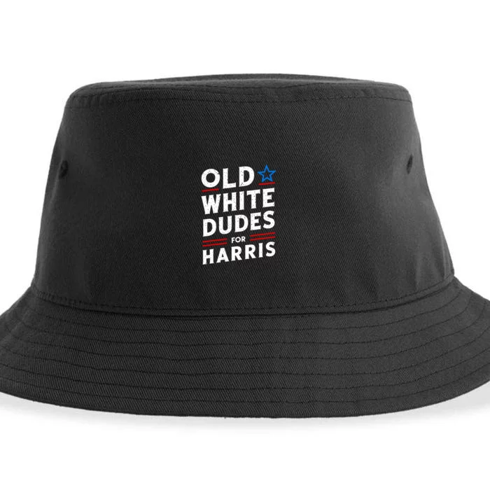 Old White Dudes For Harris Kamala 2024 Sustainable Bucket Hat