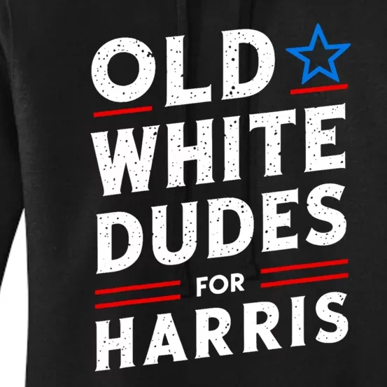 Old White Dudes For Harris Kamala 2024 Women's Pullover Hoodie