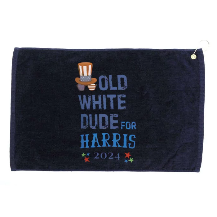 Old White Dude For Kamala Harris President 2024 Grommeted Golf Towel