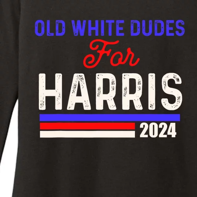 Old White Dude For Harris Womens CVC Long Sleeve Shirt