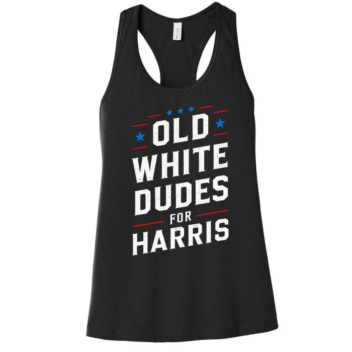 Old White Dudes For Harris Kamala 2024 Women's Racerback Tank