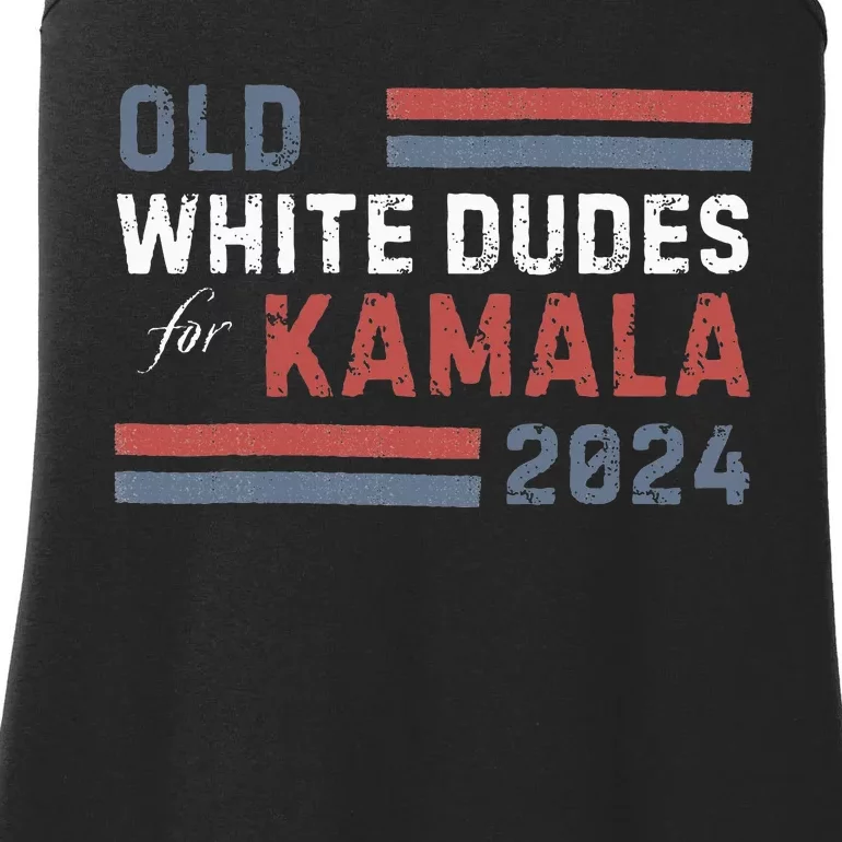 Old White Dudes For Kamala Ladies Essential Tank