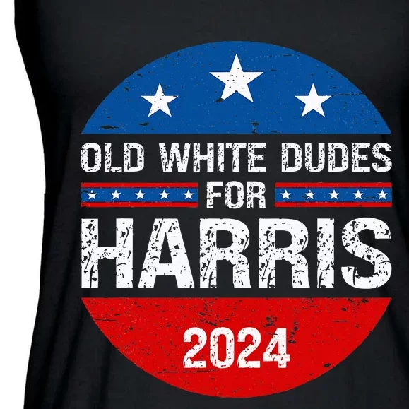 Old White Dudes For Harris 2024 Ladies Essential Flowy Tank