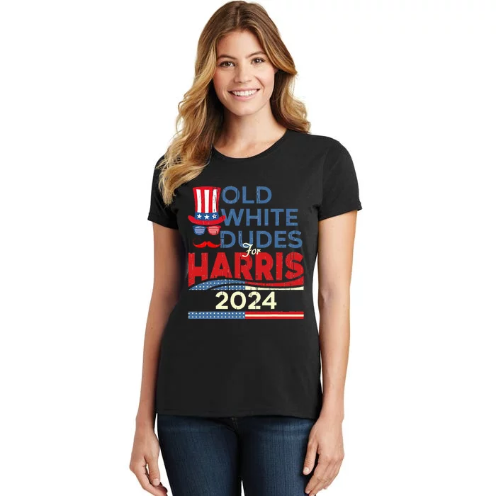 Old White Dude For Kamala Harris First Female President Women's T-Shirt