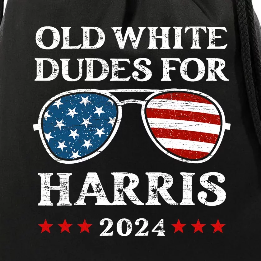 Old White Dudes For Harris Sunglasses Dad Papa For Kamala Drawstring Bag