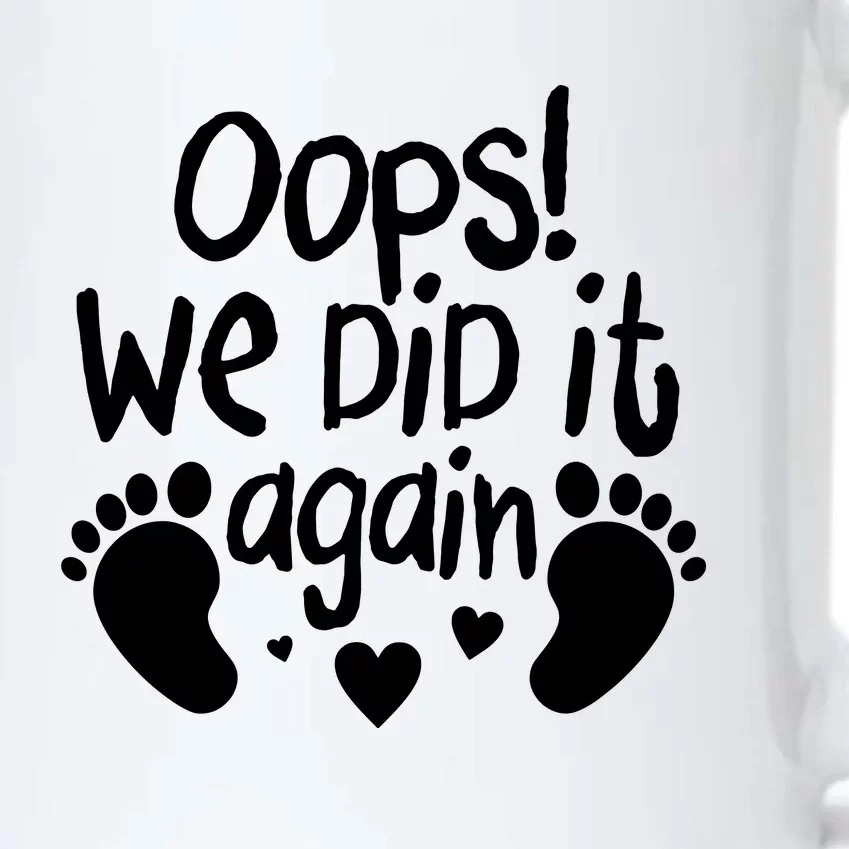 Oops We Did It Again Black Color Changing Mug