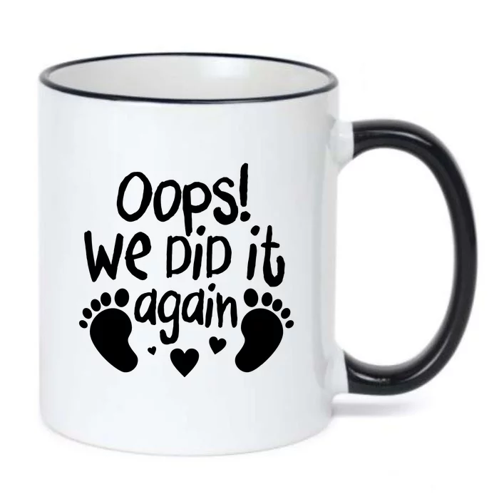 Oops We Did It Again Black Color Changing Mug