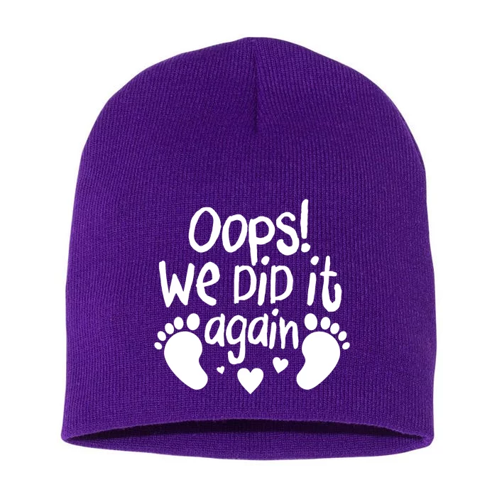 Oops We Did It Again Short Acrylic Beanie