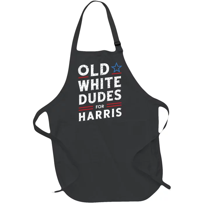 Old White Dudes For Harris Kamala 2024 Full-Length Apron With Pocket