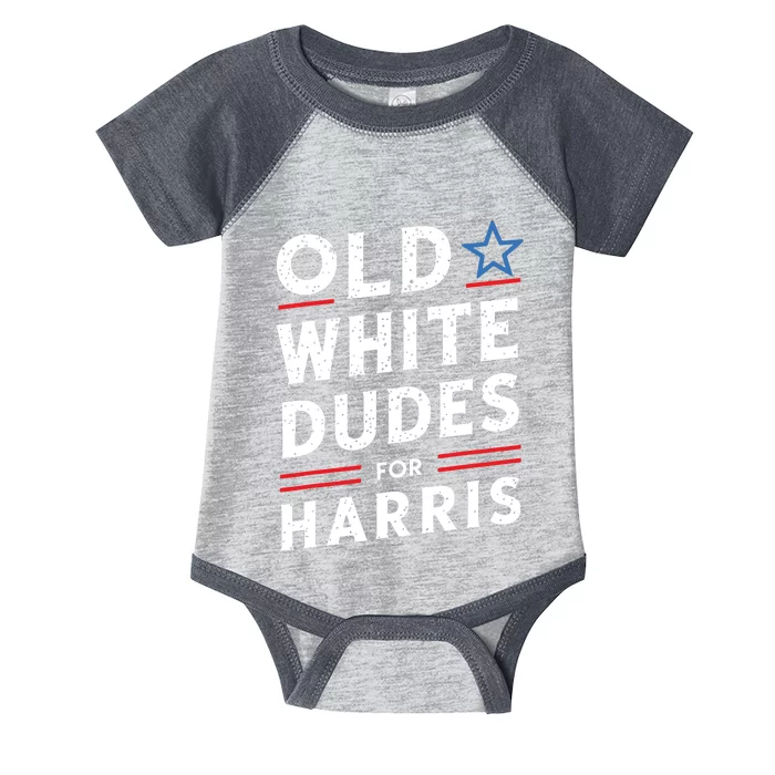 Old White Dudes For Harris Kamala 2024 Infant Baby Jersey Bodysuit