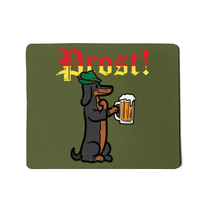 Oktoberfest Wiener Dog Prost German Costume Mousepad