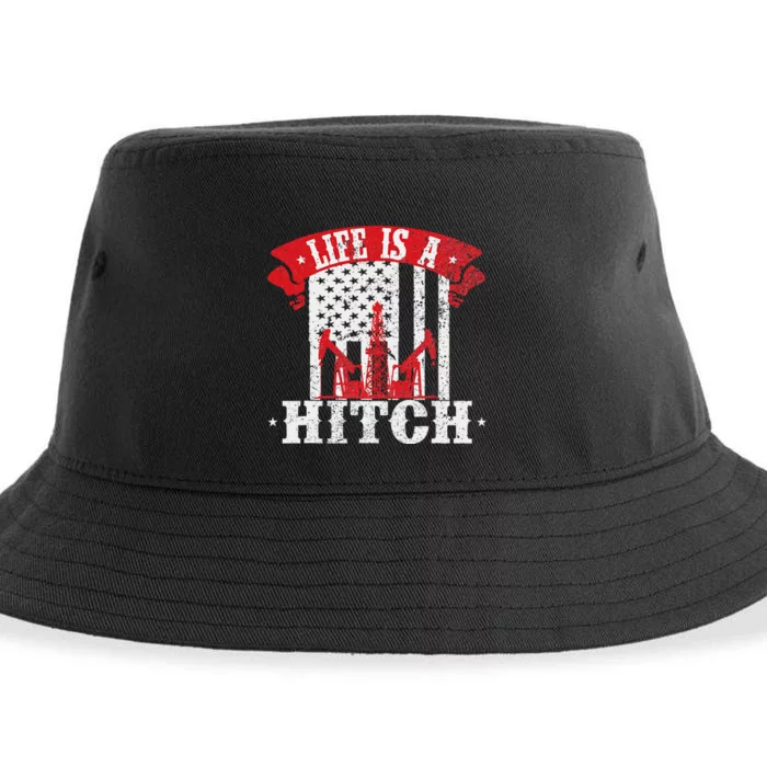 Oilfield Worker Driller Fracker Oilman Oil Rig Sustainable Bucket Hat