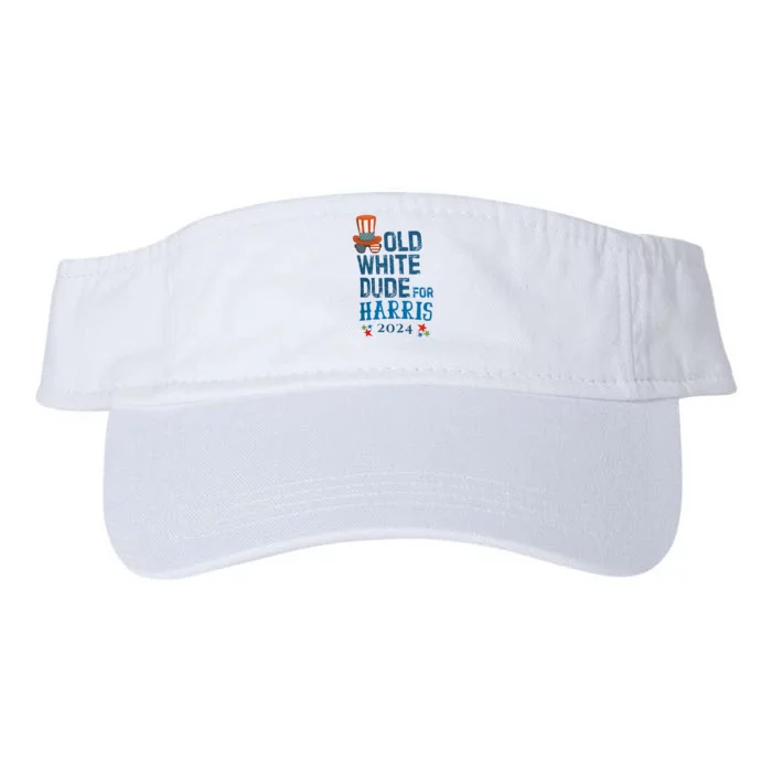 Old White Dude For Kamala Harris President 2024 Valucap Bio-Washed Visor