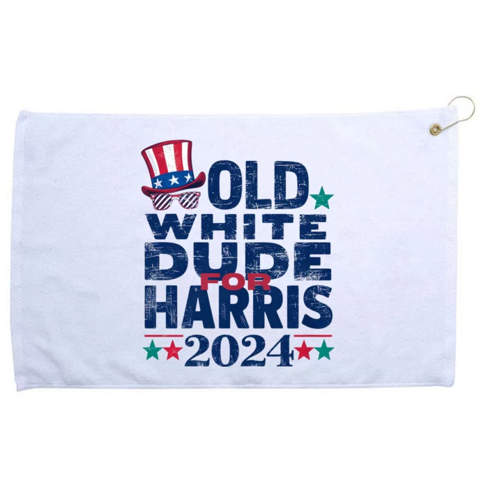 Old White Dude For Kamala Harris First Female President Grommeted Golf Towel