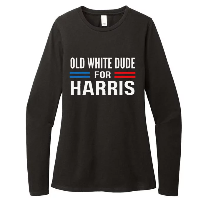 Old White Dude For Kamala Harris President 2024 Election Gift Womens CVC Long Sleeve Shirt