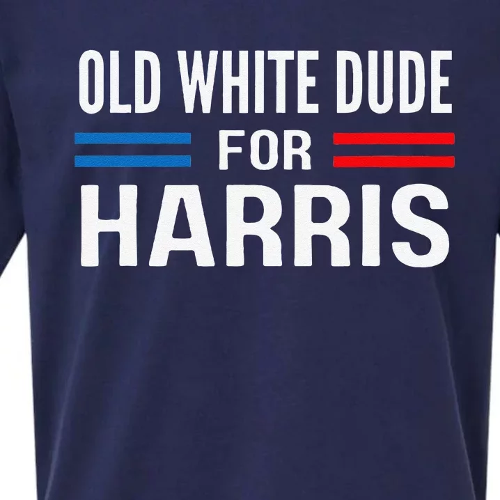 Old White Dude For Kamala Harris President 2024 Election Gift Sueded Cloud Jersey T-Shirt