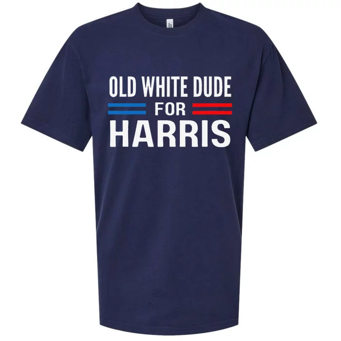 Old White Dude For Kamala Harris President 2024 Election Gift Sueded Cloud Jersey T-Shirt