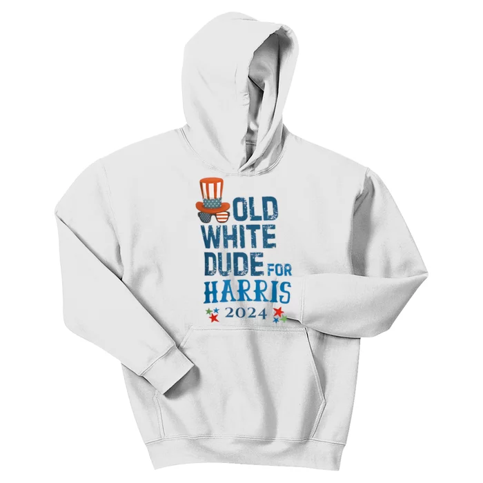 Old White Dude For Kamalaharris President 2024 Kids Hoodie