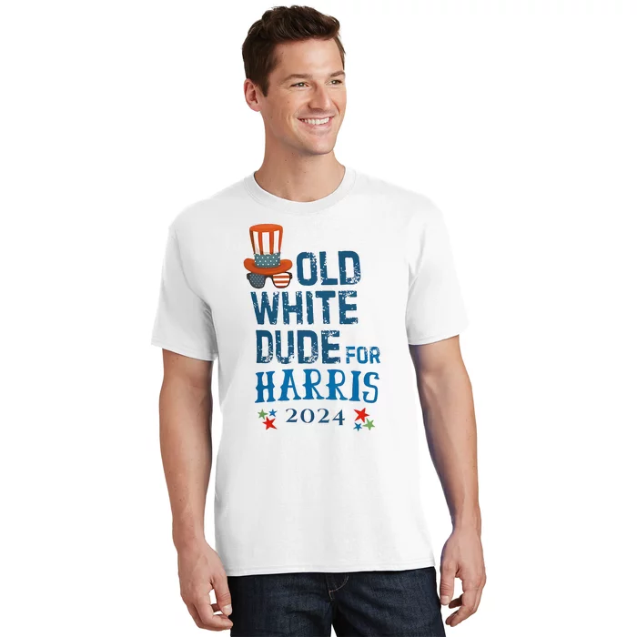 Old White Dude For Kamala Harris President 2024 T-Shirt