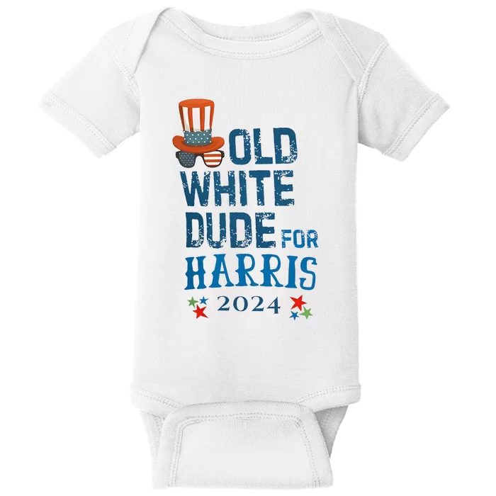 Old White Dude For Kamala Harris President 2024 Baby Bodysuit