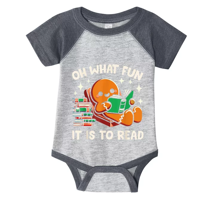 Oh What Fun It Is To Read Christmas Teacher Librarian Books Infant Baby Jersey Bodysuit