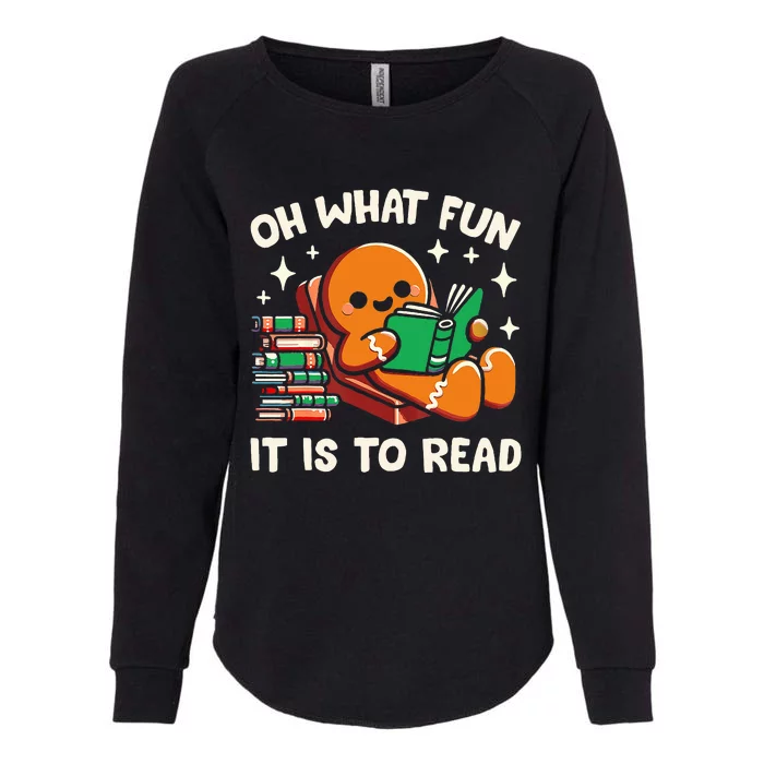 Oh What Fun It Is To Read Christmas Teacher Librarian Books Womens California Wash Sweatshirt