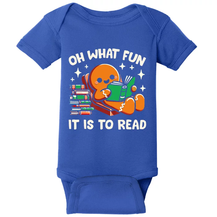 Oh What Fun It Is To Read Christmas Teacher Librarian Books Baby Bodysuit