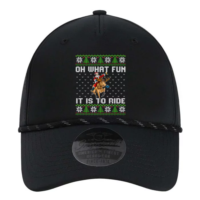 Oh What Fun It Is To Ride Deer Beer Santa Christmas Gift Performance The Dyno Cap