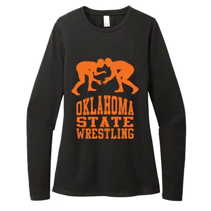 Oklahoma Wrestling Funny Womens CVC Long Sleeve Shirt