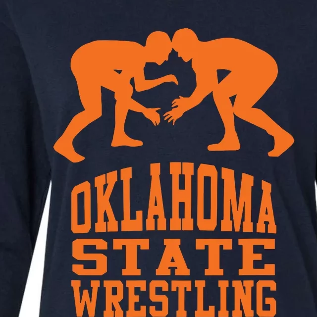 Oklahoma Wrestling Funny Womens Cotton Relaxed Long Sleeve T-Shirt