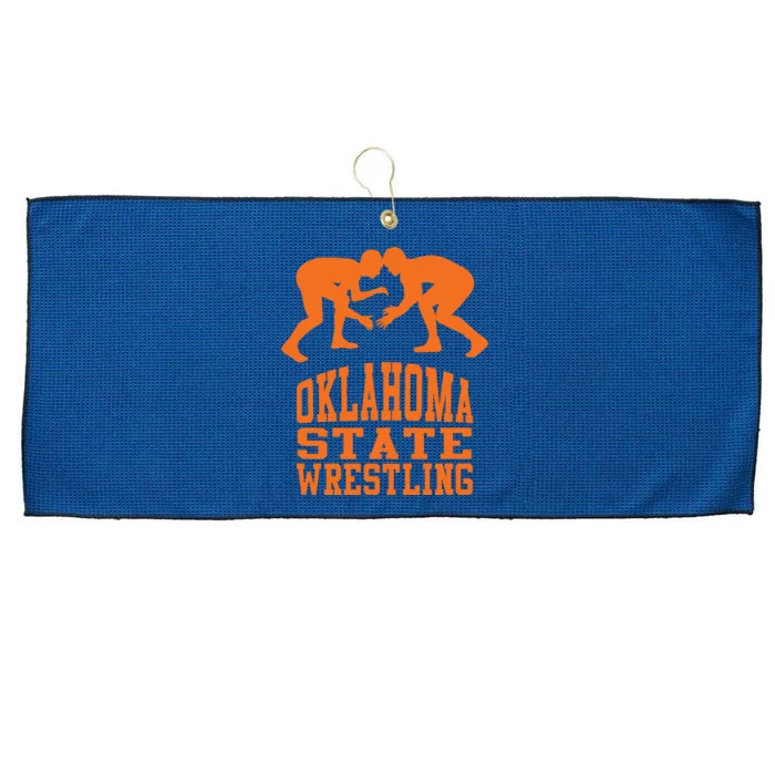 Oklahoma Wrestling Funny Large Microfiber Waffle Golf Towel